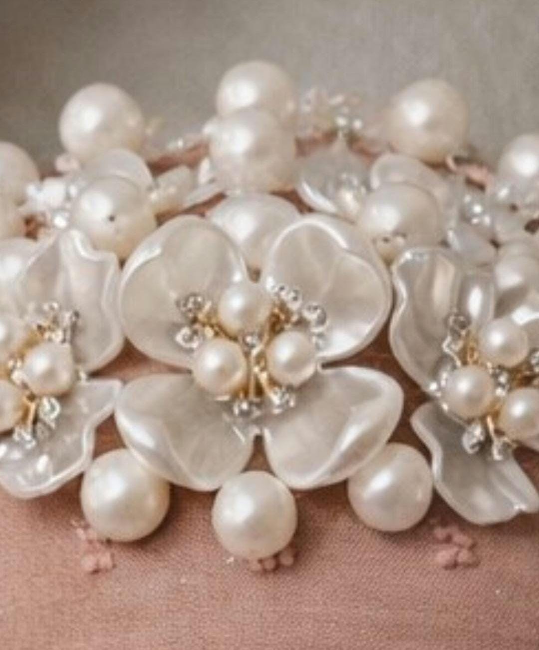 Lamb Handmade Mauve  Wreath Attachment – Pearl Floral Easter Decor
