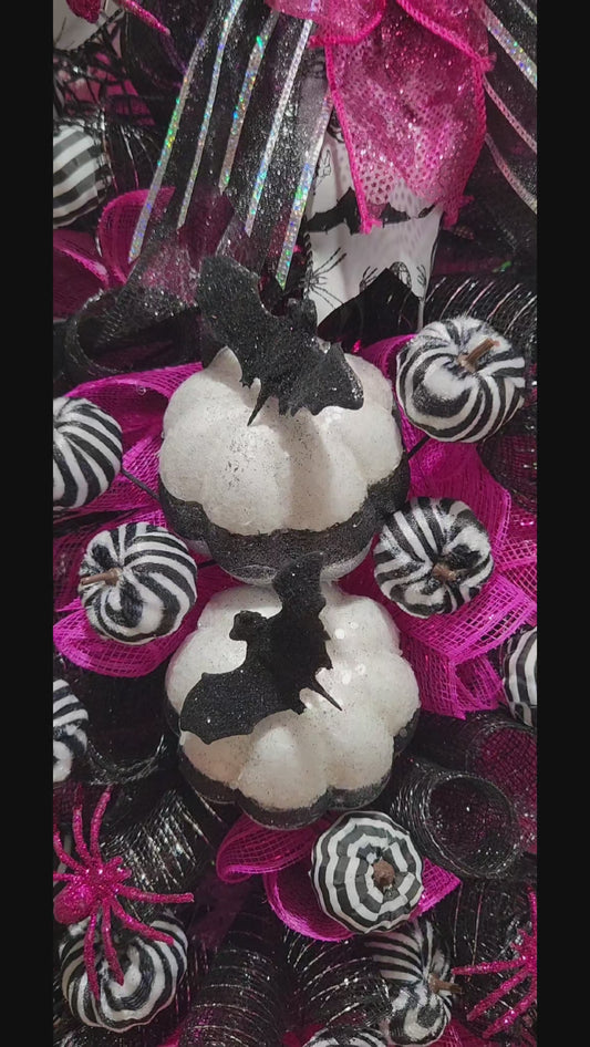 Glammy gothy glittery halloween swag
